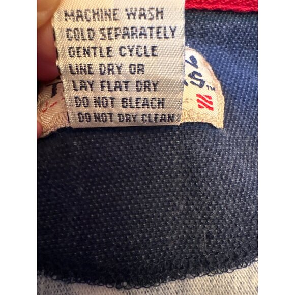 Vintage 80s Cotton Traders USA Polo Shirt L Patriotic American Flag Olympic - Picture 5 of 6